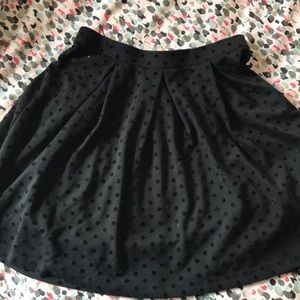 Black lands end skirt